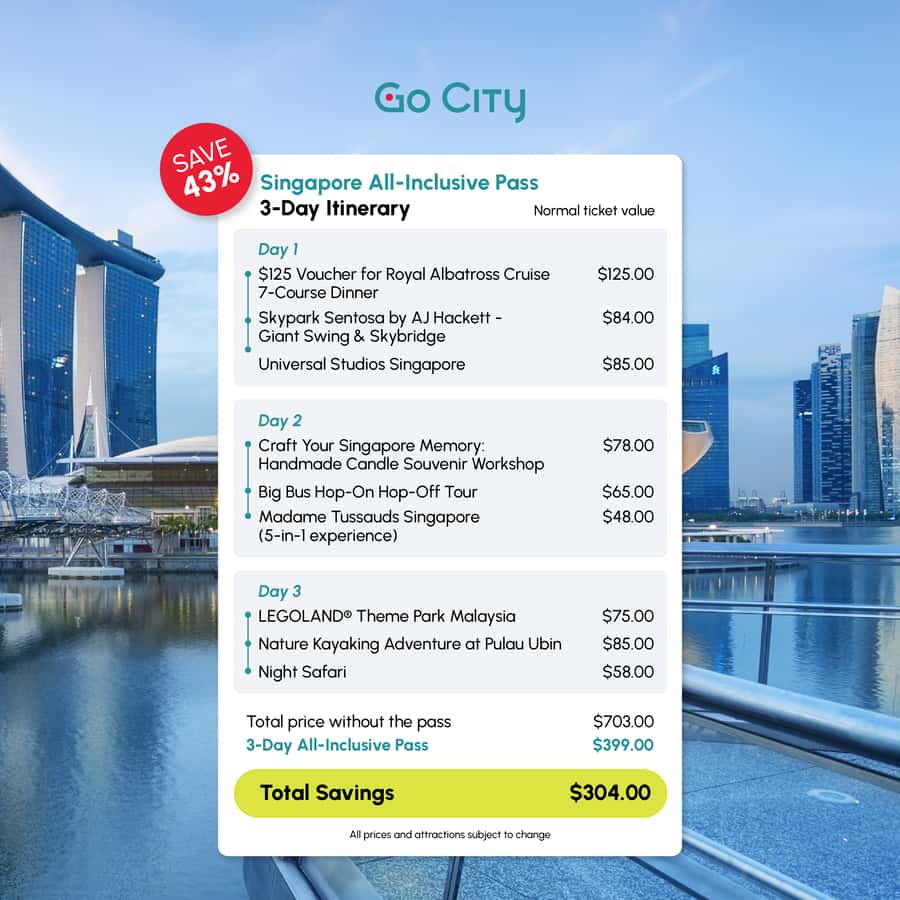 新加坡：通票最高可享50% 折扣- 包含环球影城| GetYourGuide