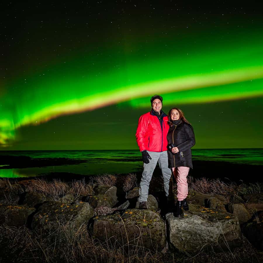 レイキャビク：プライベートフォトグラファーによるオーロラツアー