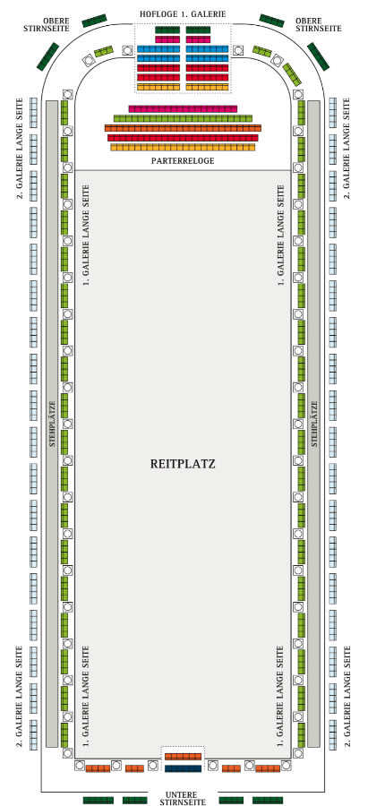 Performance Of The Lipizzans At Spanish Riding School