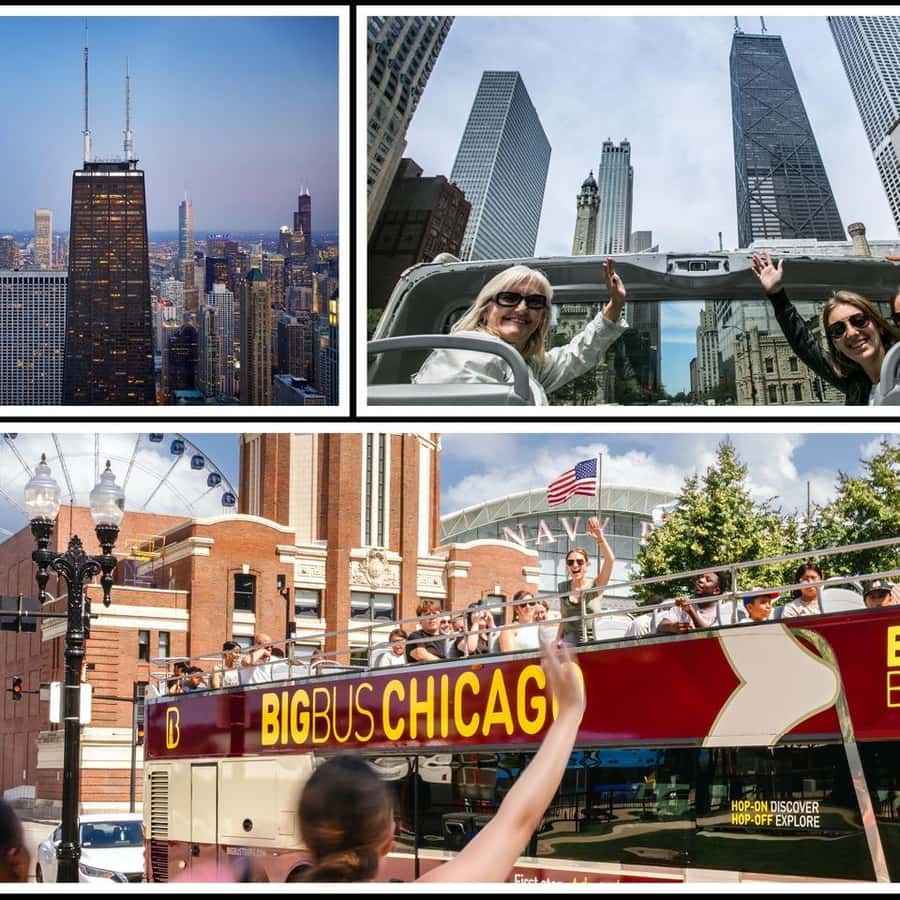 シカゴ：48時間ホップオン ホップオフ ツアーと360シカゴ展望台をご利用ください | GetYourGuide