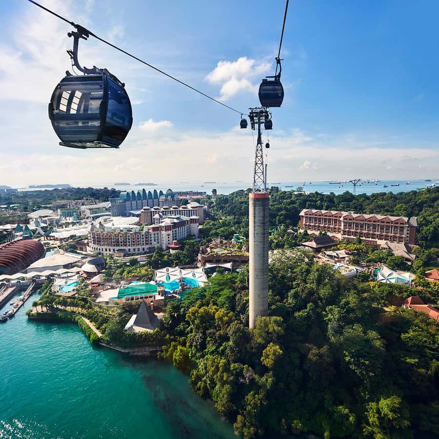 シンガポール：サンセットケーブルカー、セントーサの「ウィングス