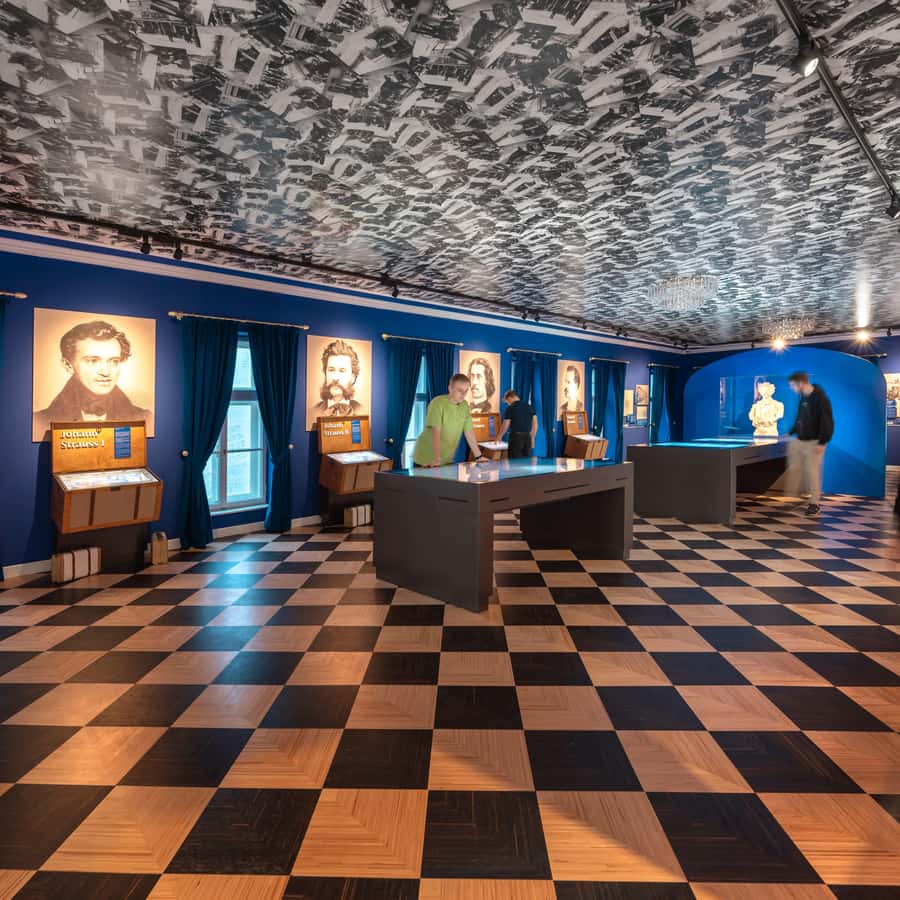 维也纳：施特劳斯博物馆——历史悠久的1837音乐厅中的音乐与历史| GetYourGuide, image size:900x900