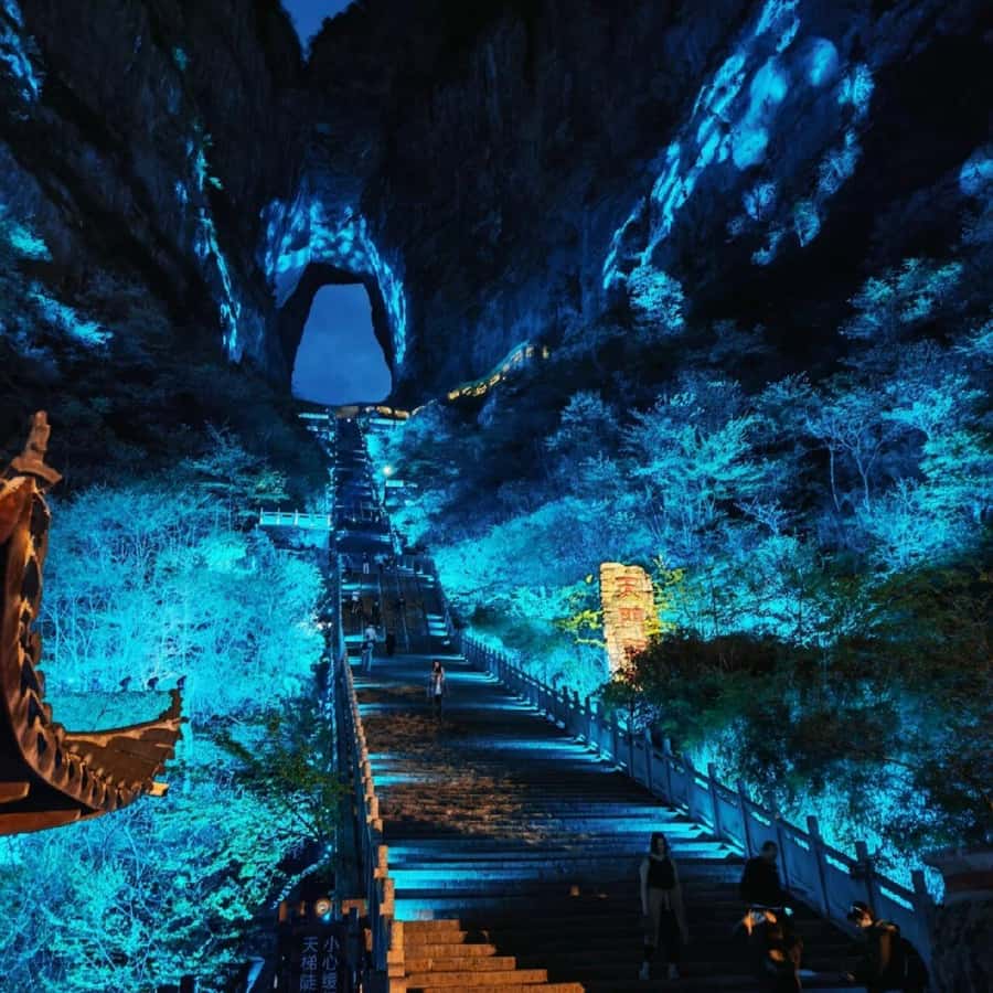 Night Tour to Tianmen Mountain :Skywalk & City Lights | GetYourGuide