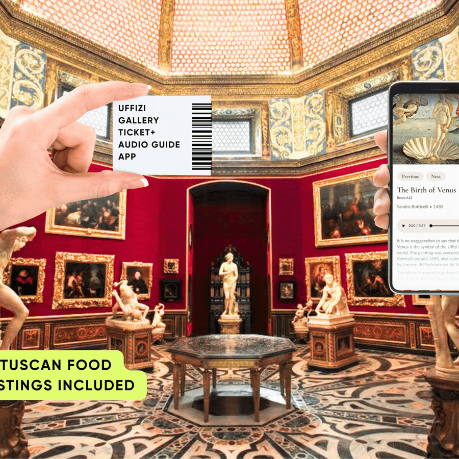 フィレンツェウフィッツィ優先チケット＆名画オーディオアプリ