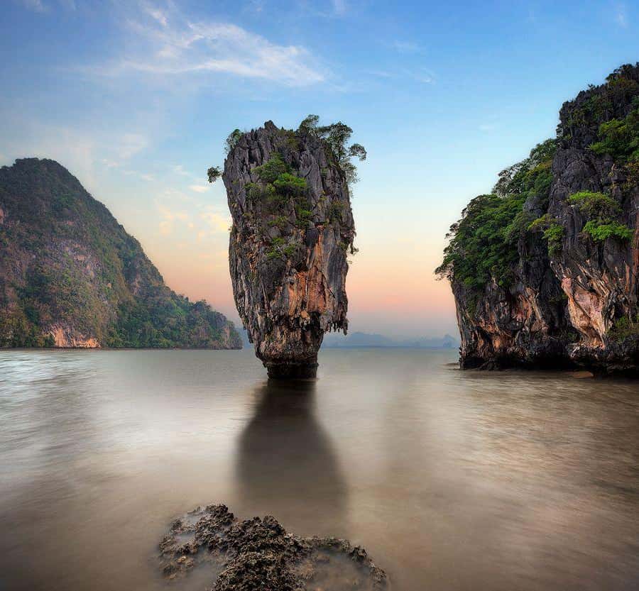 From Khao Lak: Premium James Bond Sunset and Canoe Adventure