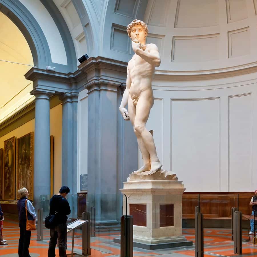 フィレンツェアカデミア見学、ミケランジェロのダビデ像初公開