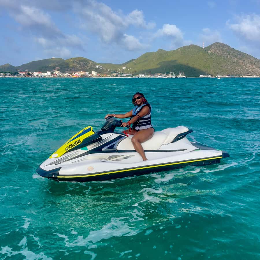 サン・マルタン：フィリップスバーグで1時間のジェットスキーレンタル