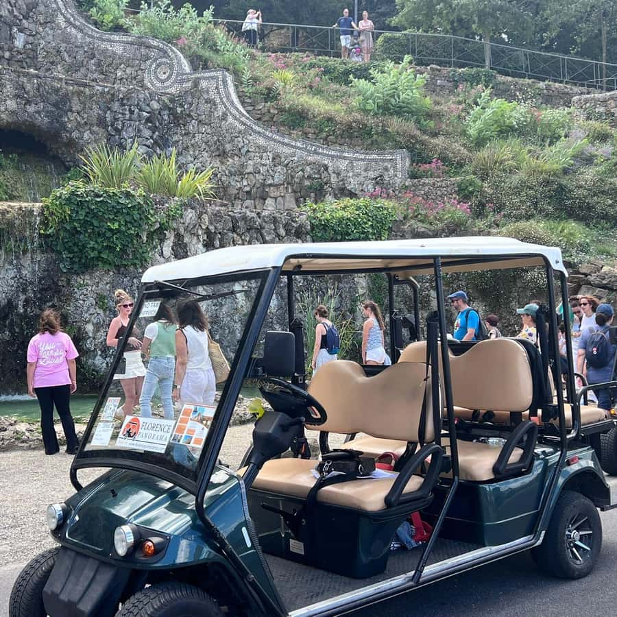 フィレンツェ発フィエーゾレへのゴルフカートツアー：歴史とパノラマの