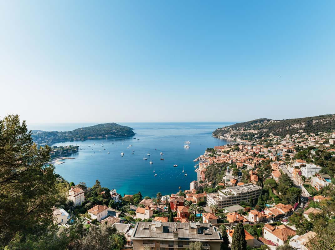 Franse Rivièra kust