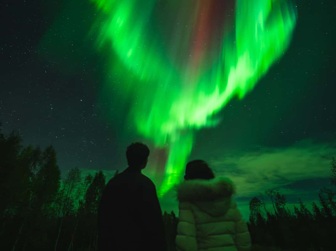 Aurora borealis Lapland