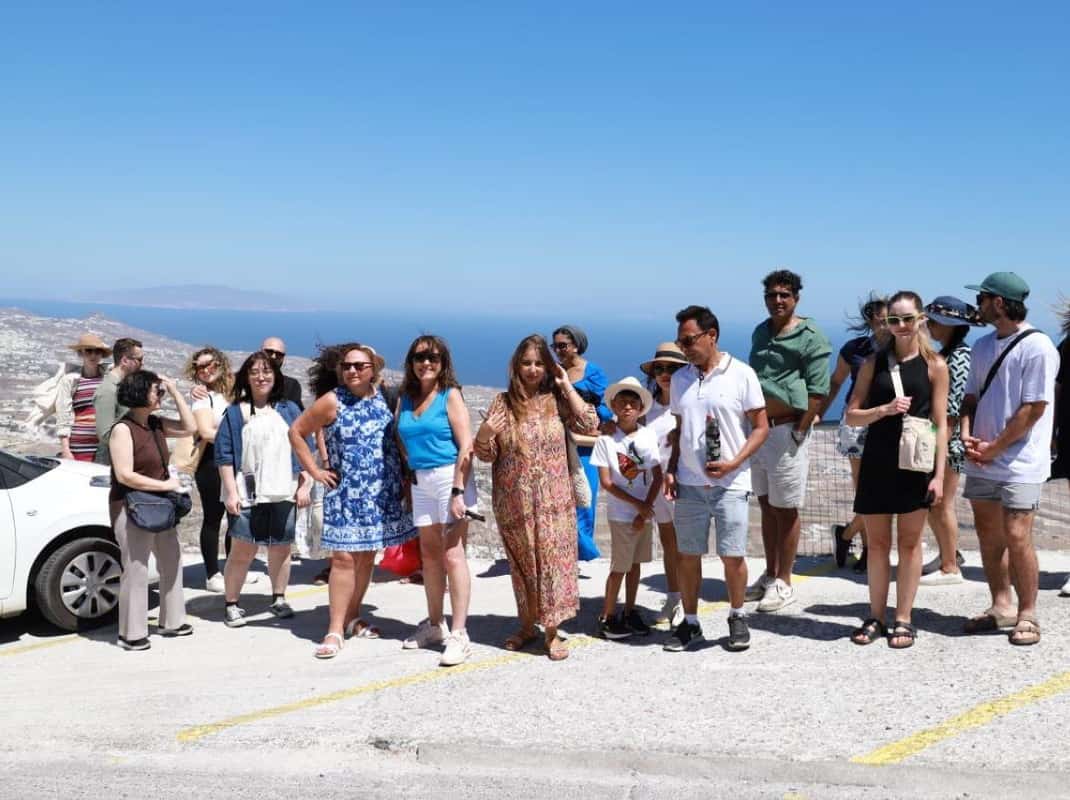 Wijnproeverij met uitzicht Santorini