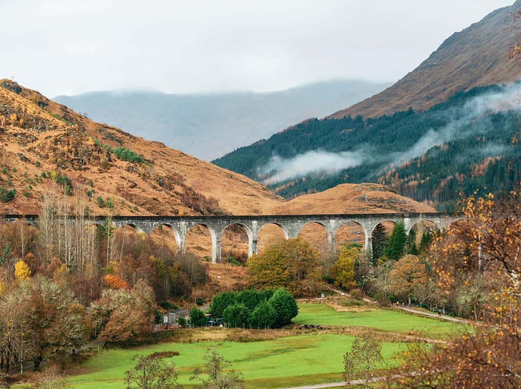 Glenfinnan Viaduct Harry Potter treinbrug