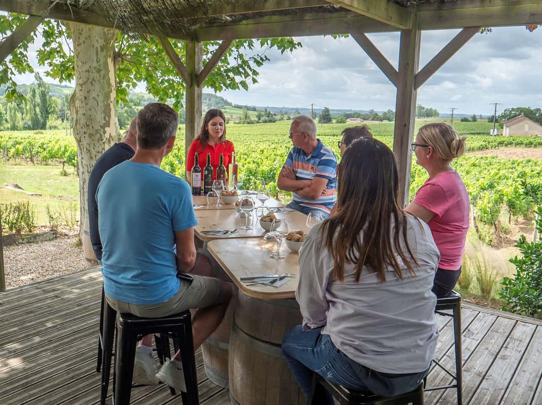 Wijnhuizen in Saint-Emilion