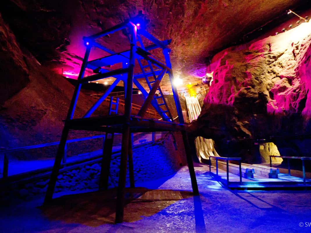 Mijnwerkers glijbaan