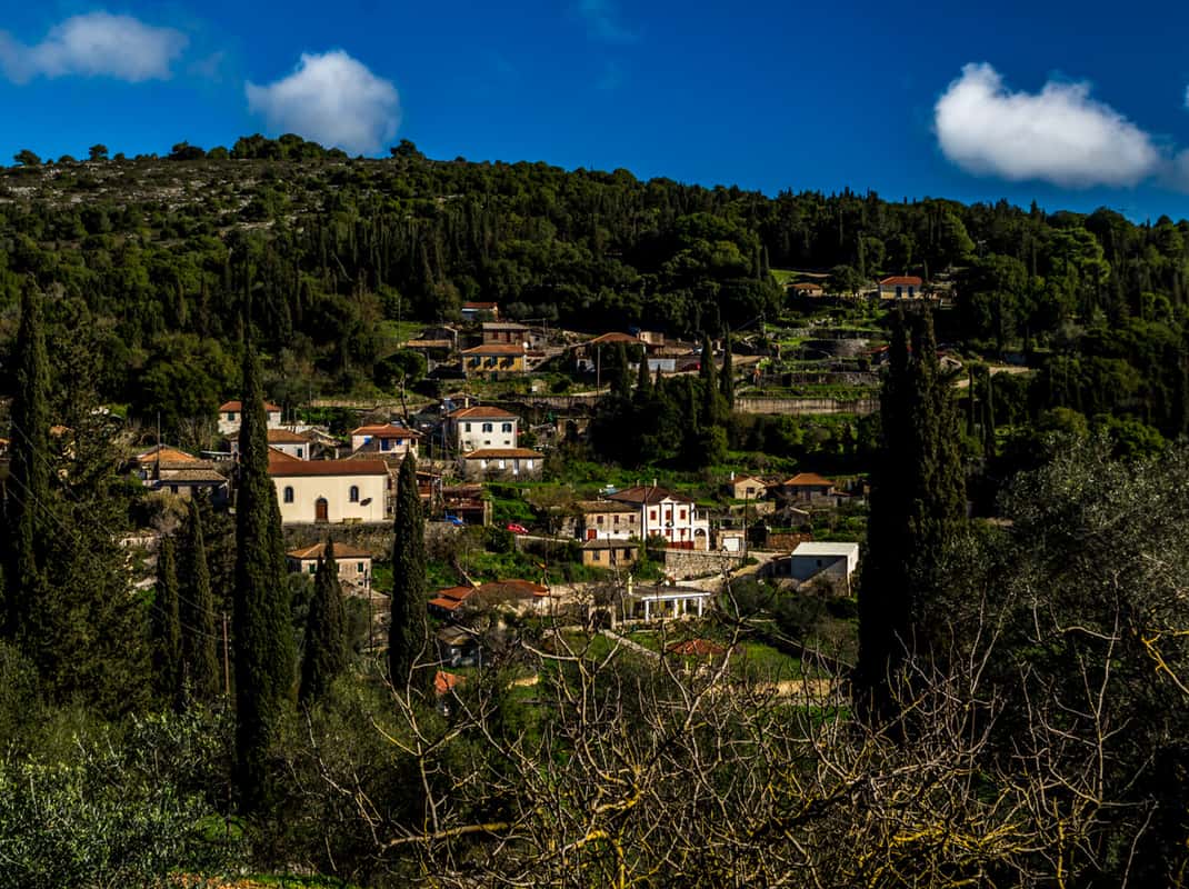 Panoramisch uitzicht Zakynthos jeep