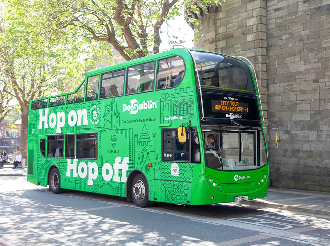 Dublin open-top bus