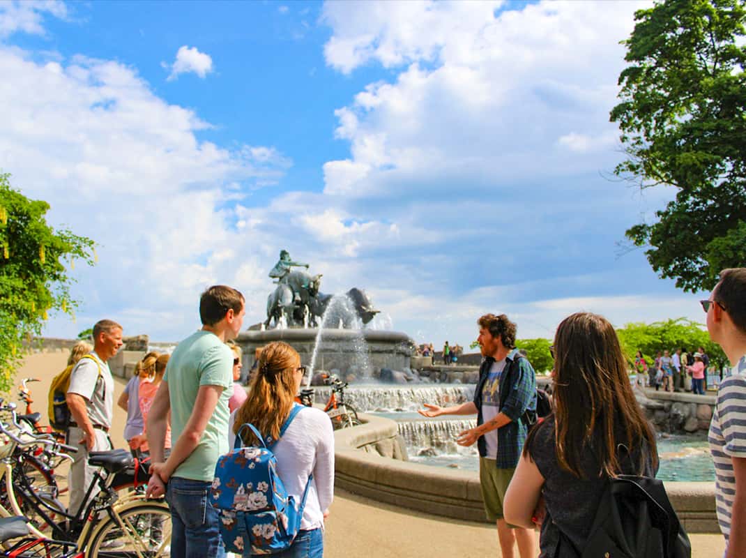 Fietsers in Kopenhagen centrum