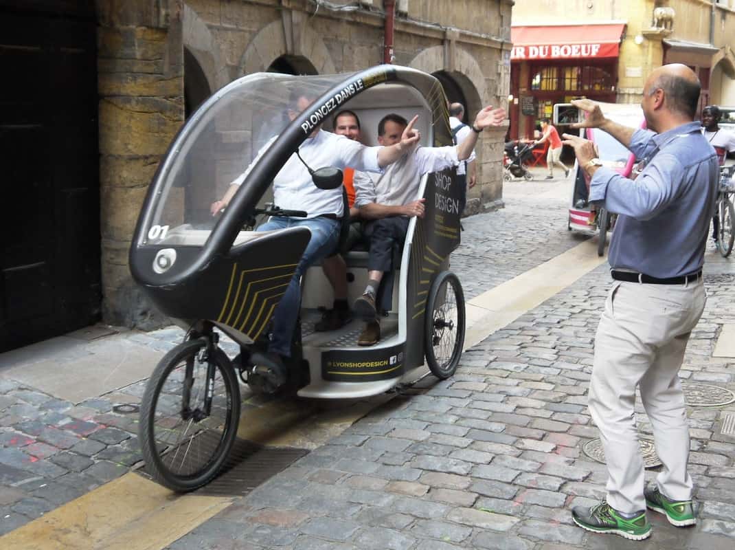 Pedicab tour Lyon