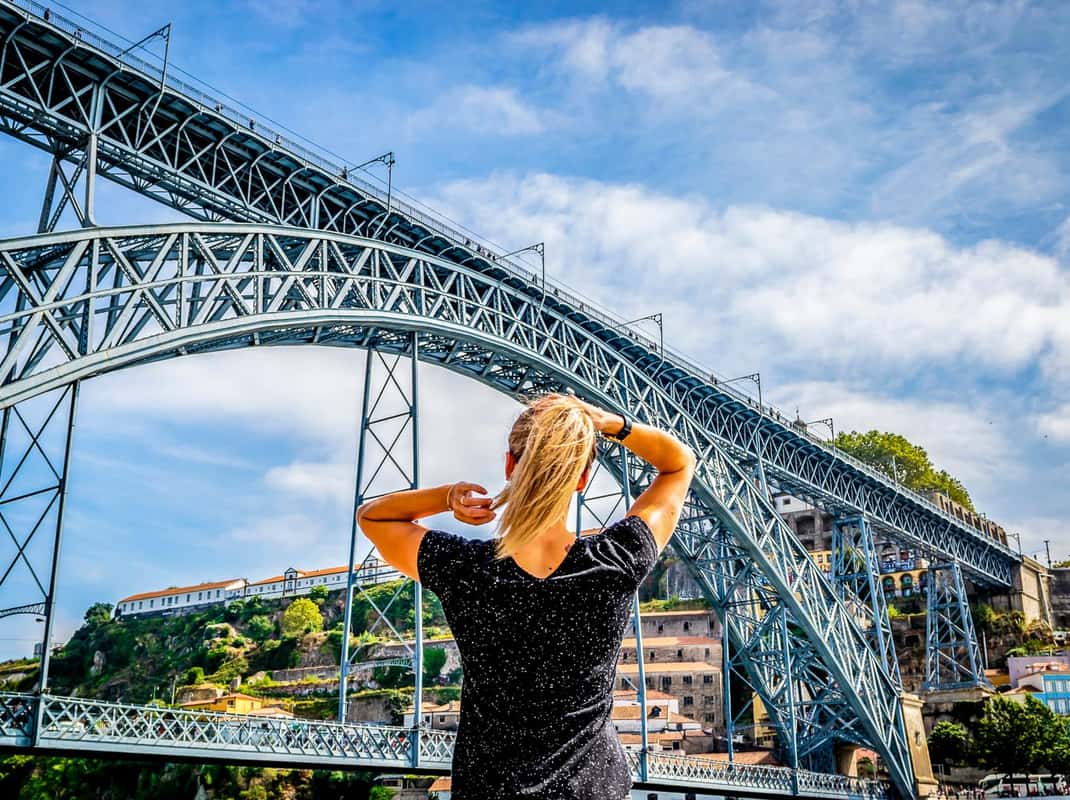 Porto skyline vanaf water