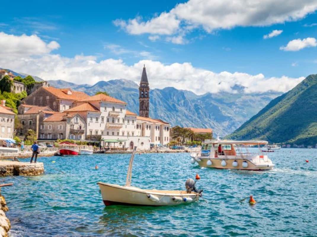 Perast dorp Montenegro