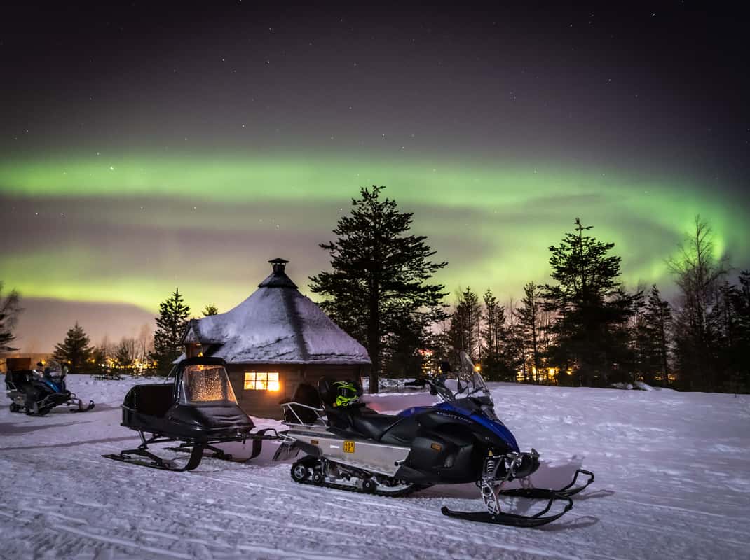 Aurora sneeuwscooter safari