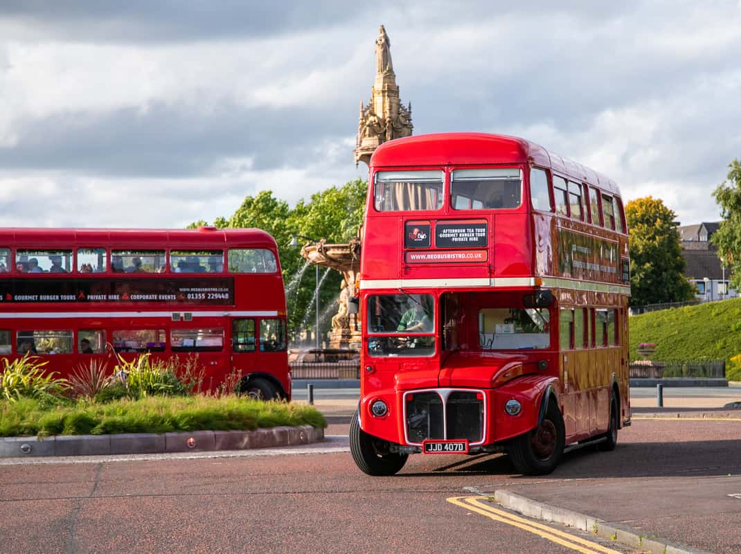 Vintage bus Glasgow