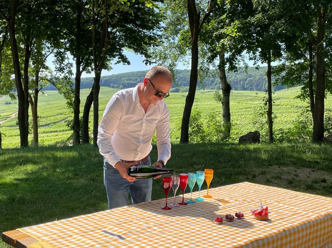 Champagne wijngaarden Epernay