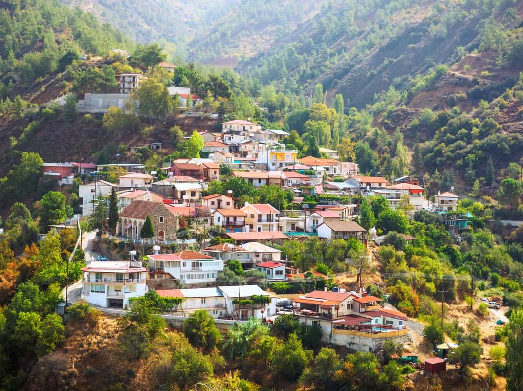 Troodos bergen Cyprus