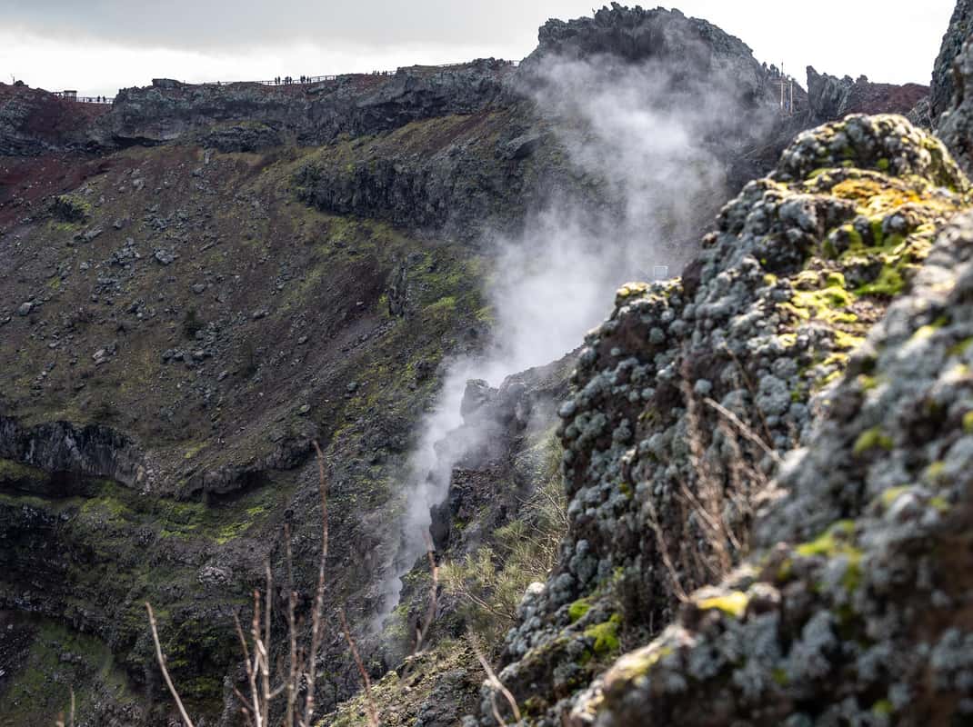 Bezoek aan Pompeii met uitzicht op de Vesuvius tijdens een dagtrip vanuit Napels
