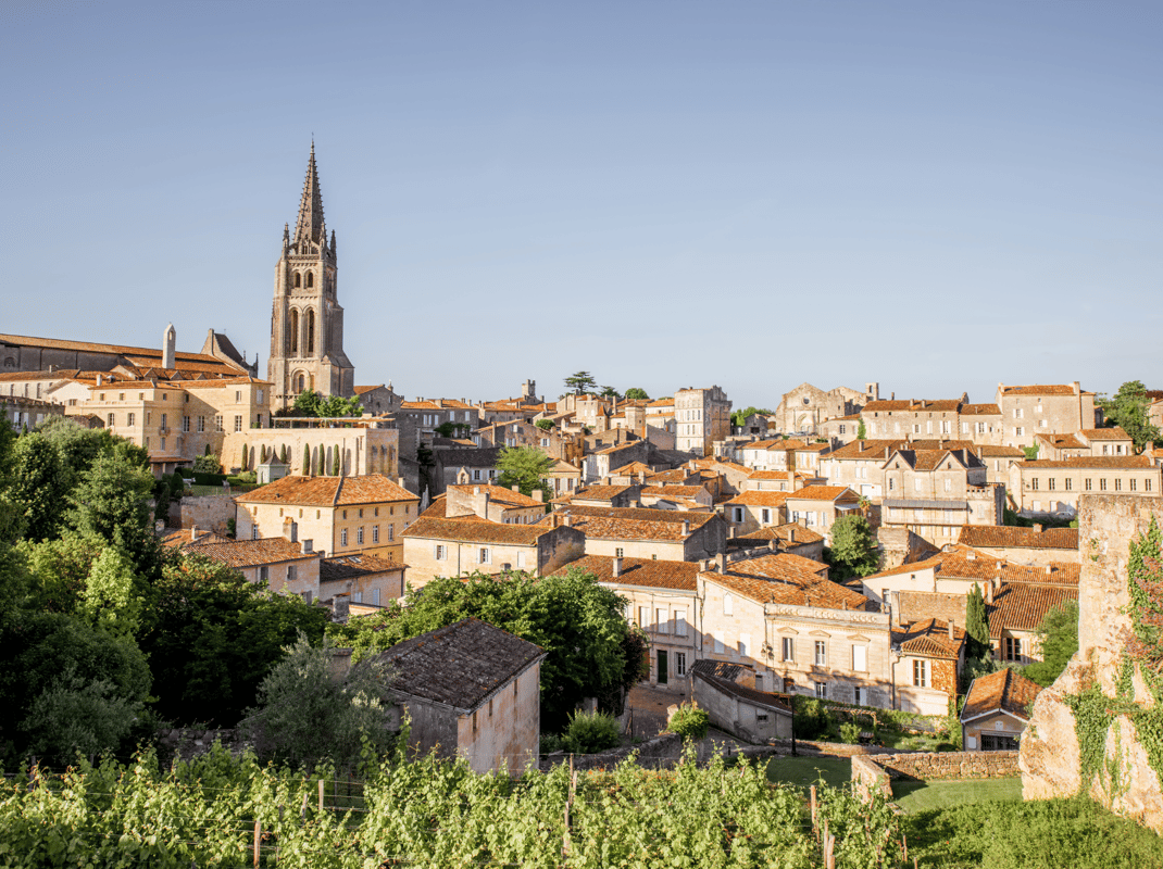 Wijngaarden rondom Saint-Émilion