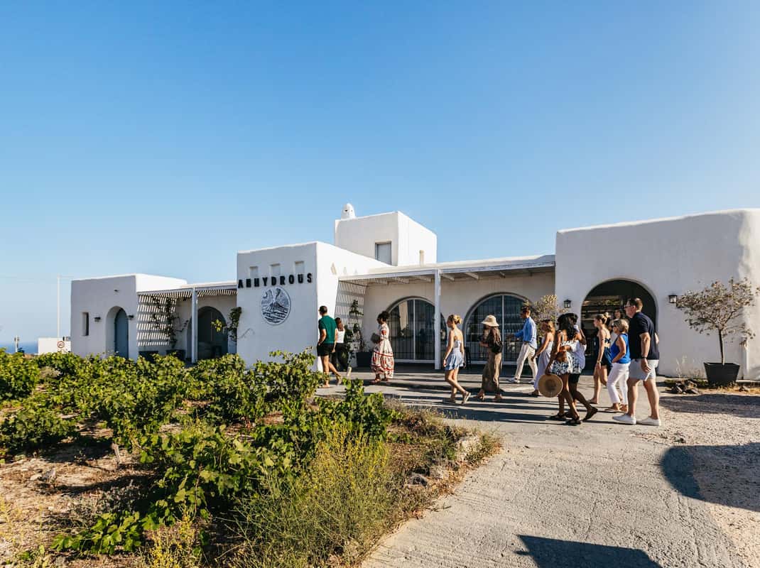 Wijnproeverij Santorini kleine groep