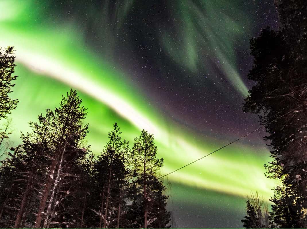 Sneeuwscooter noorderlicht Inari