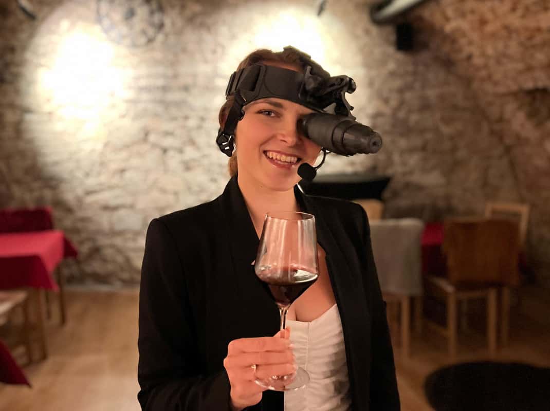 Wijnproeverij donker Bratislava