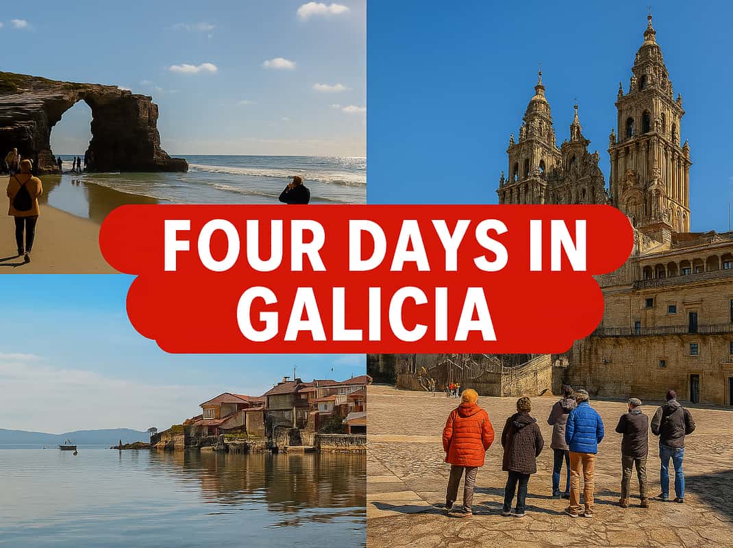 Vierdaagse tour langs Finisterre, Rías Baixas en kathedralen in Galicië