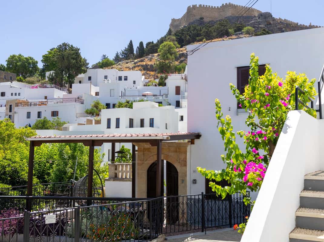 Lindos witte huisjes