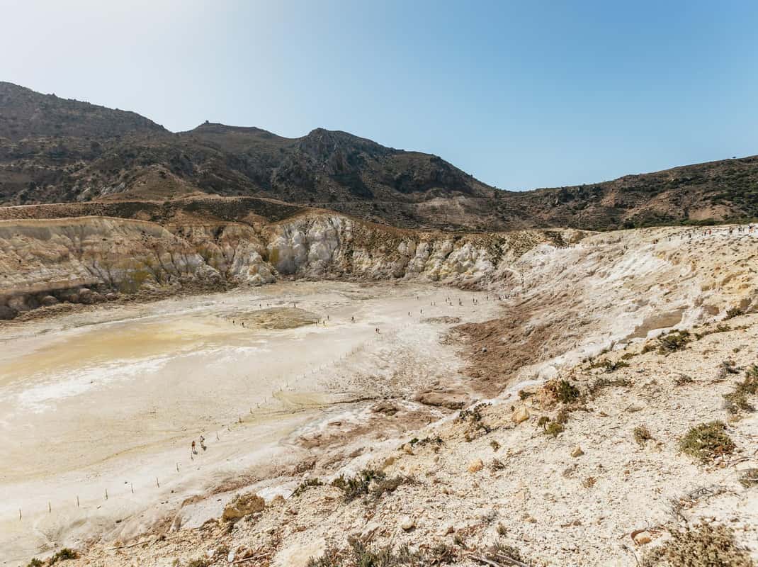 Nisyros vulkaan krater