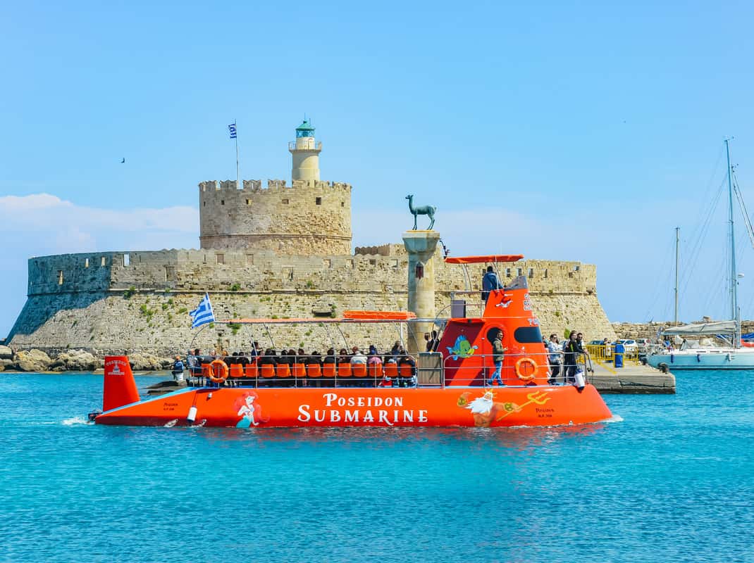 Onderzeeboot Rhodos onderwaterzicht