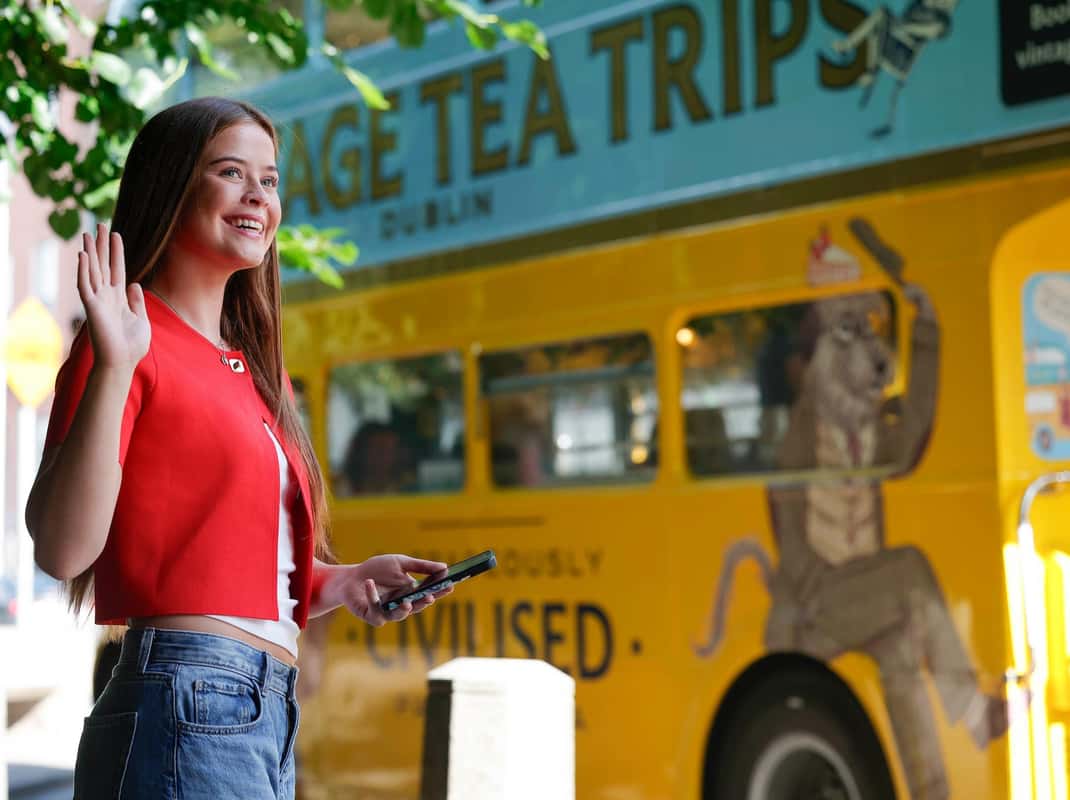 Dublin vintage bus afternoon tea