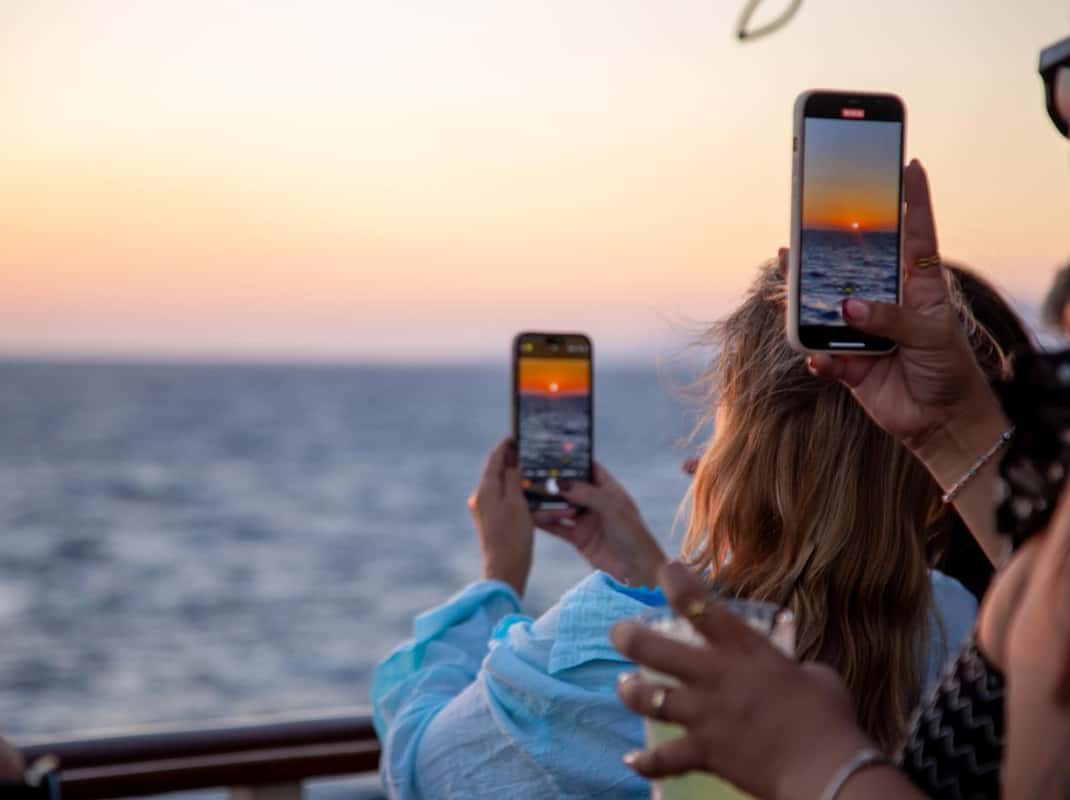 Dansen op boot Mykonos