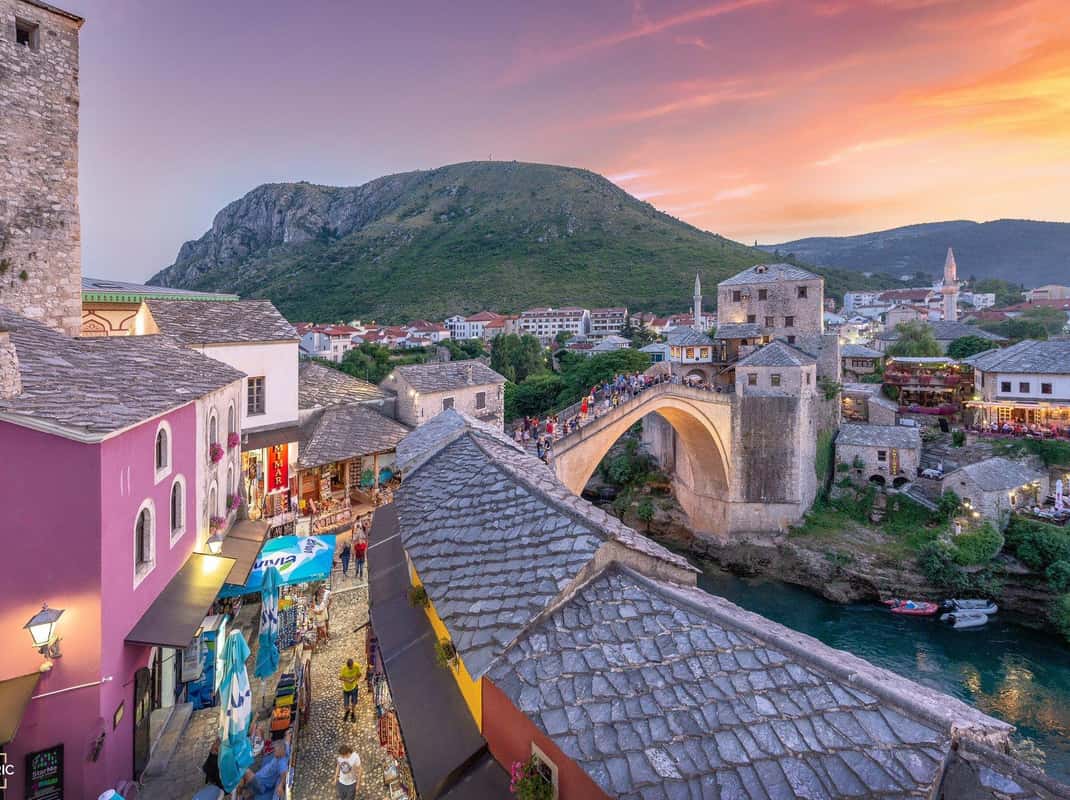 Mostar oude stad bazaar