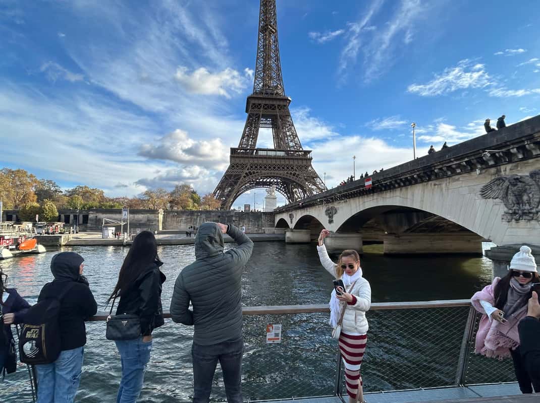 Seine cruise bij Eiffeltoren
