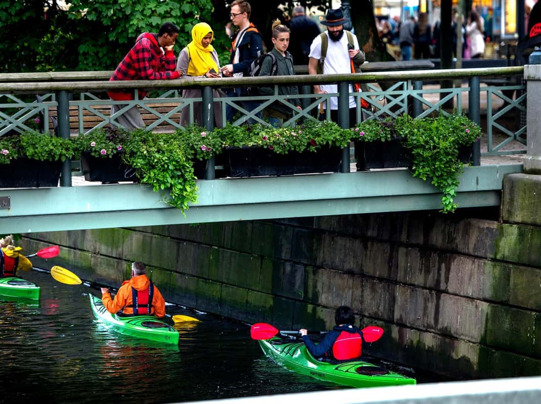 Kajakken Göteborg grachten
