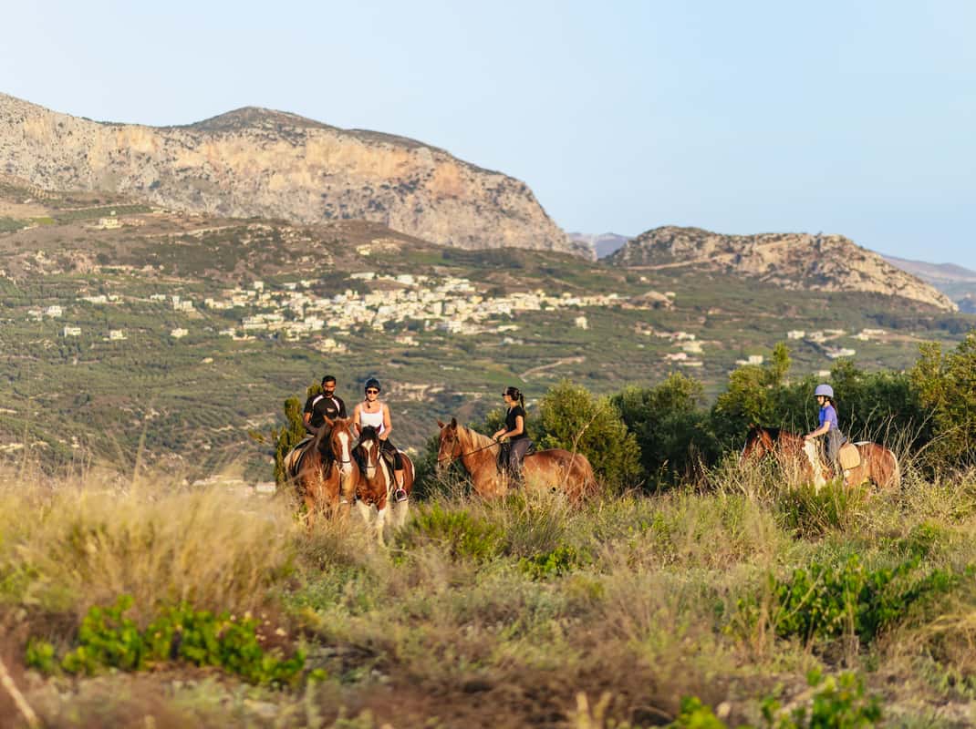 Paardrijden Kreta landschap