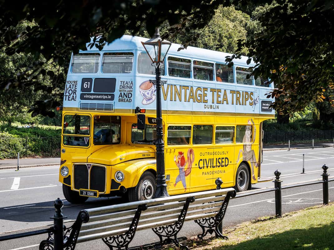 Vintage bus interieur Dublin