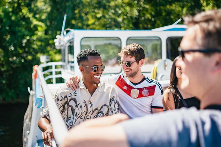 Berlijn vanaf het water gefotografeerd