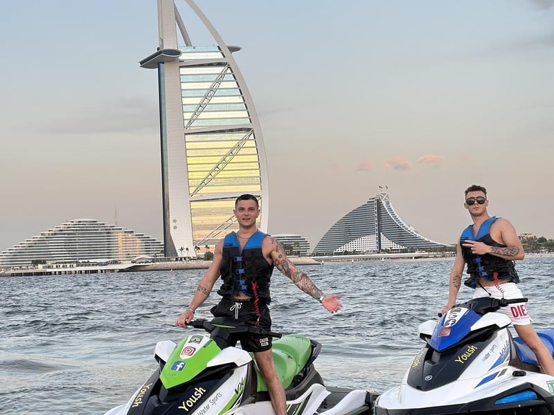 Thrilling self-drive dune buggy adventure on Dubai's red desert dunes at sunset Thrilling self-drive dune buggy adventure on Dubai's red desert dunes at sunset