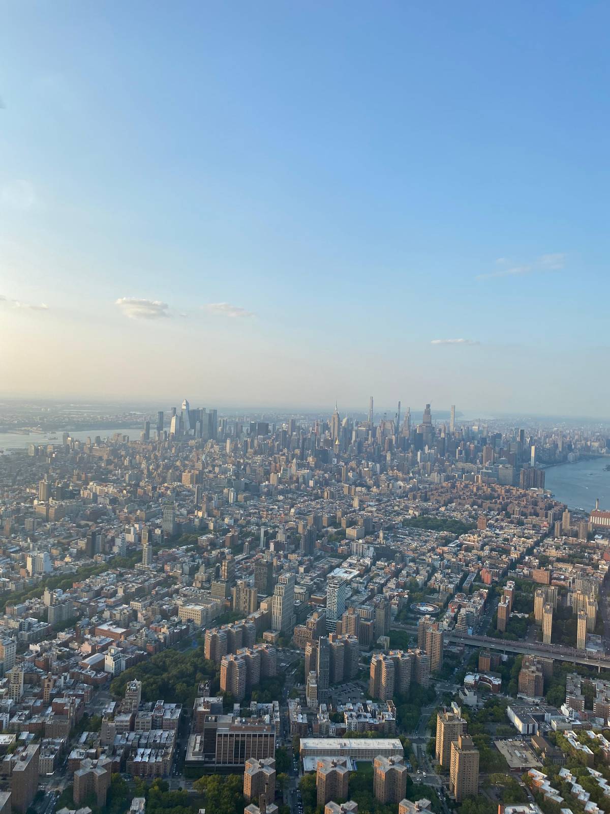 Dal New Jersey: lo skyline di New York in elicottero