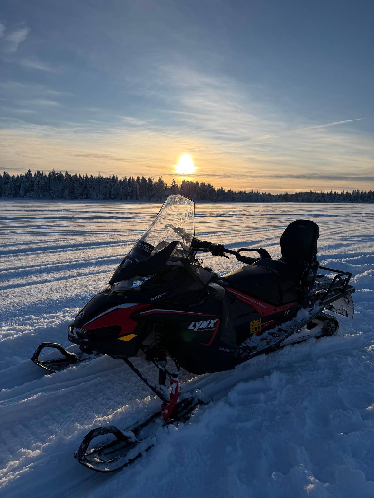 Levi: Ice Fishing by Snowmobile