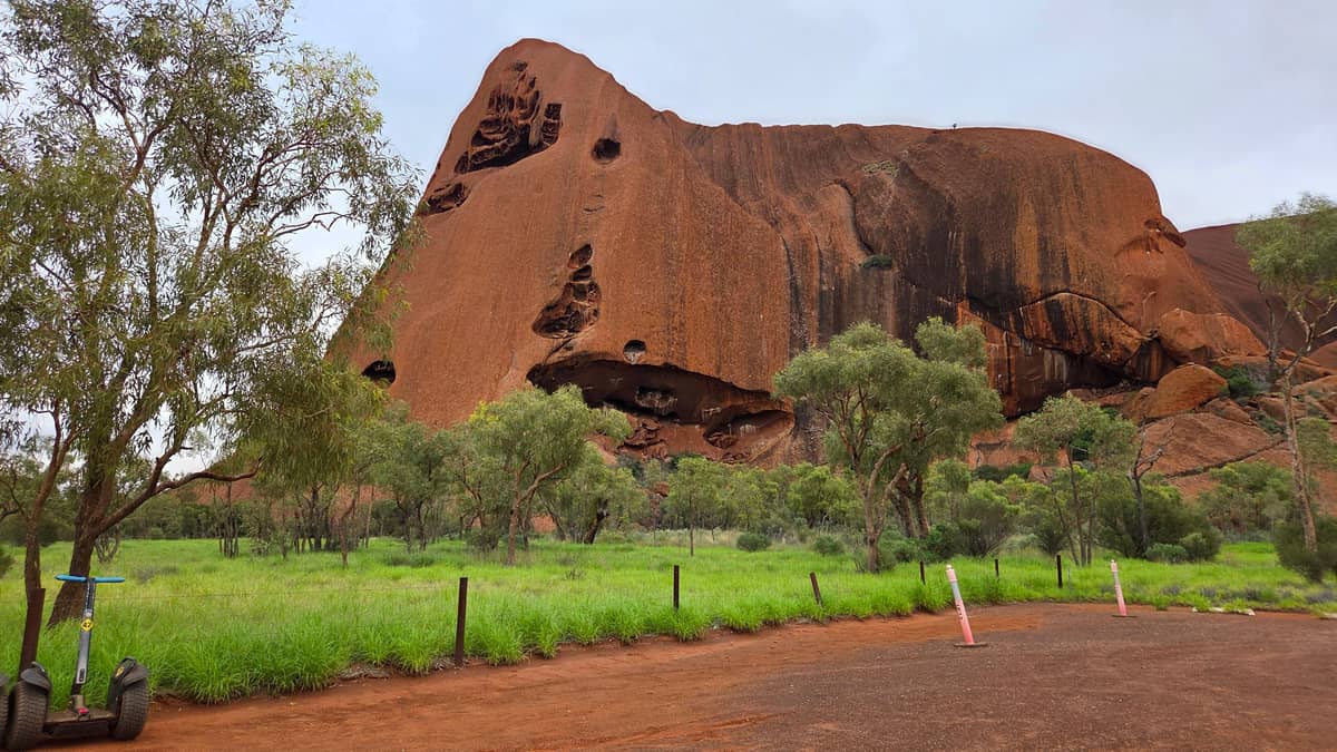 Sunrise ride around the base of Uluru