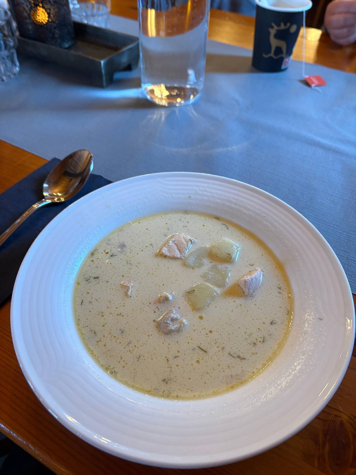 Soupe de saumon pour se réchauffer
